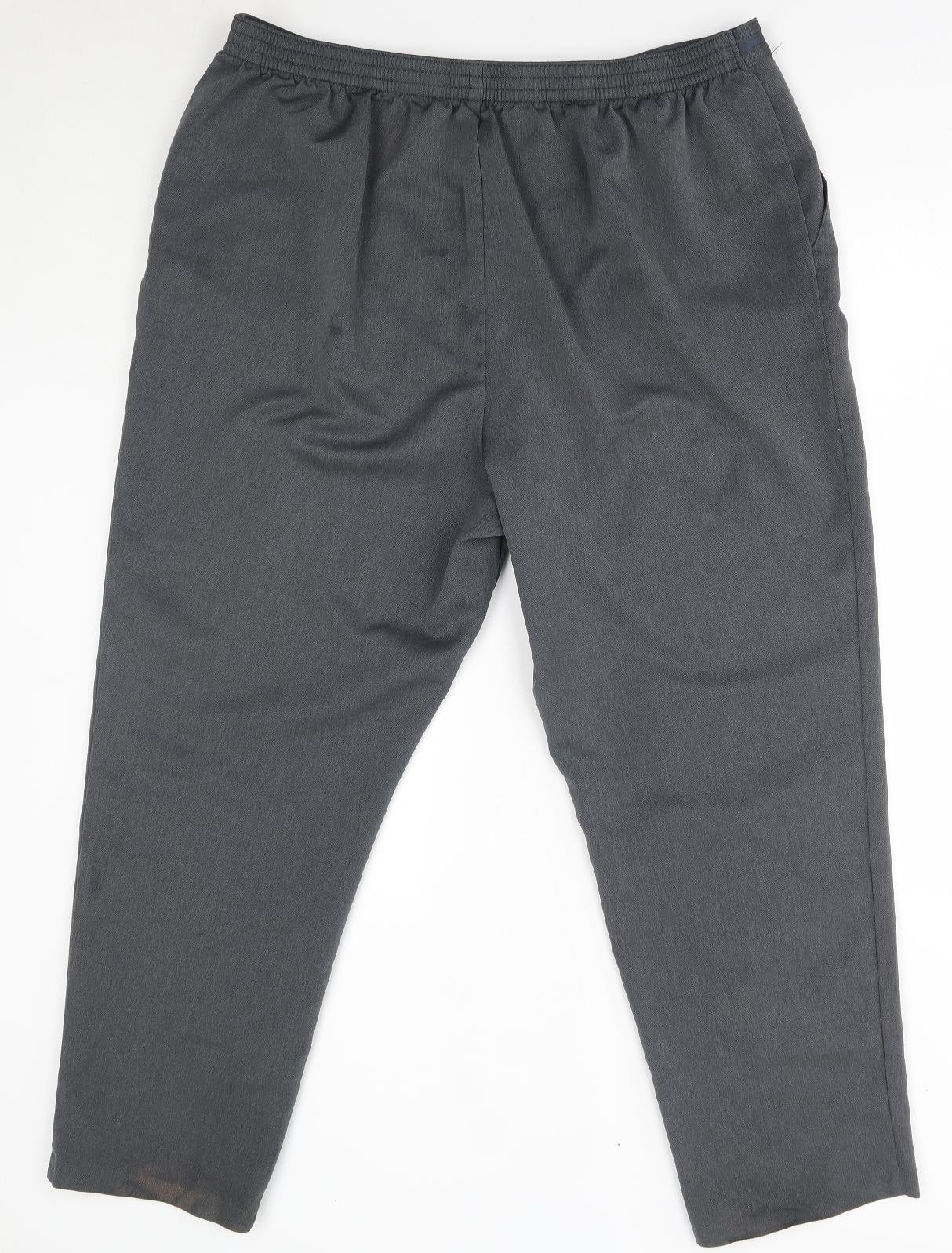 M&S Womens Grey   Trousers  Size 20 L28 in