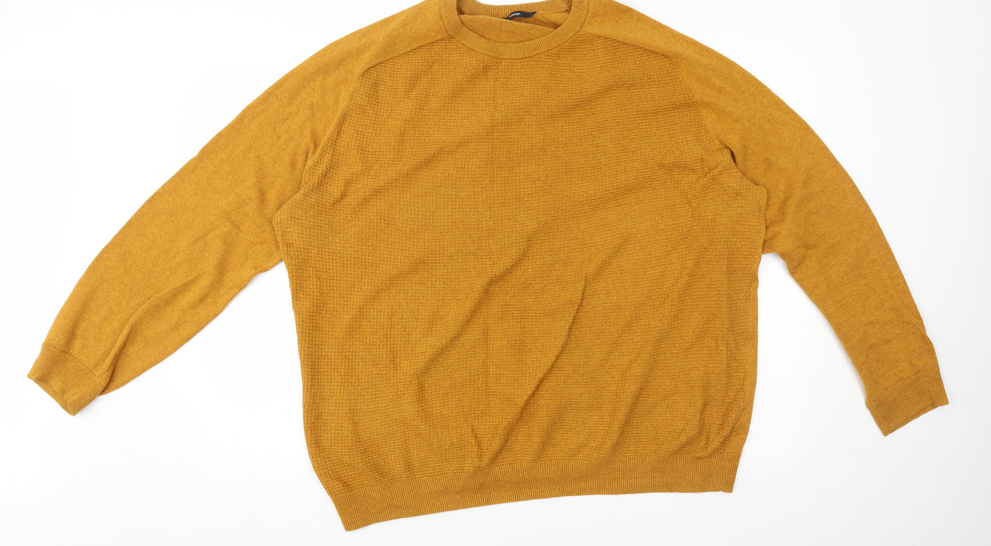 George Mens Gold   Pullover Jumper Size 2XL