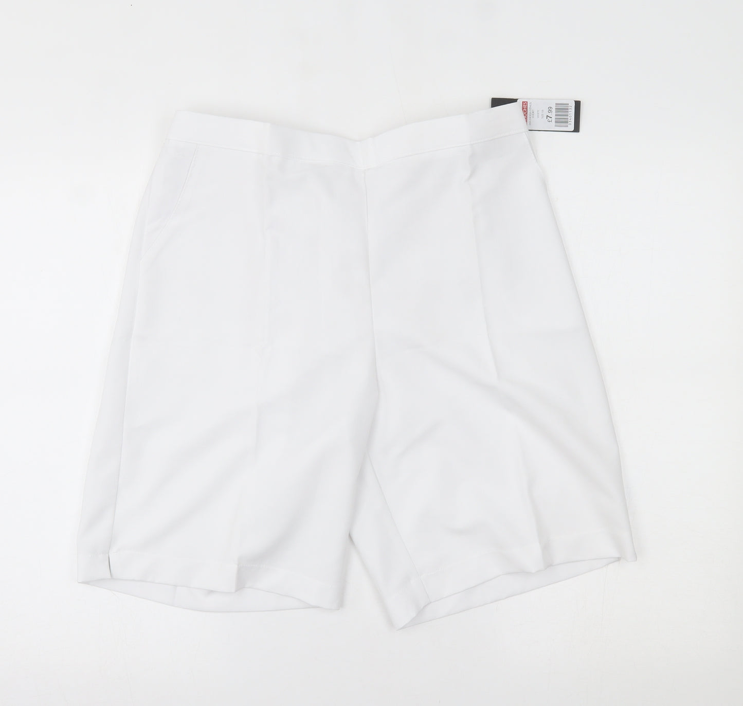 Mia Moda Womens White   Bermuda Shorts Size 18