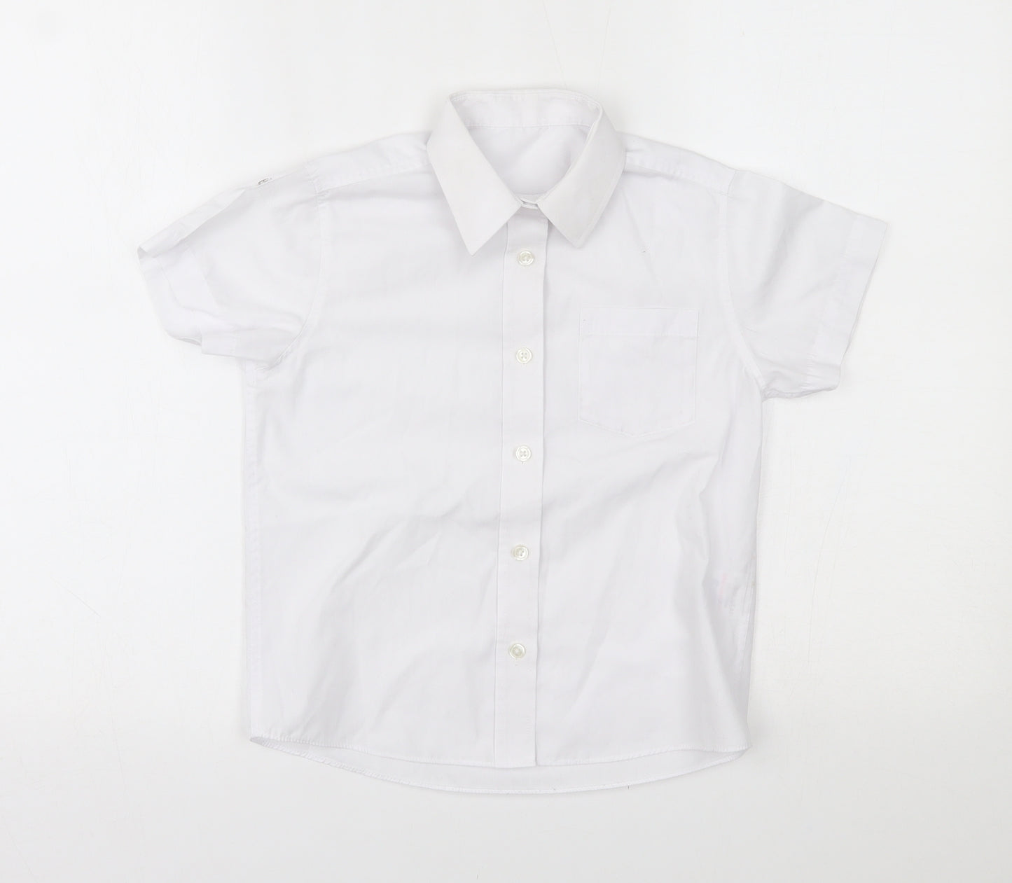 Matalan Boys White   Basic Button-Up Size 8 Years