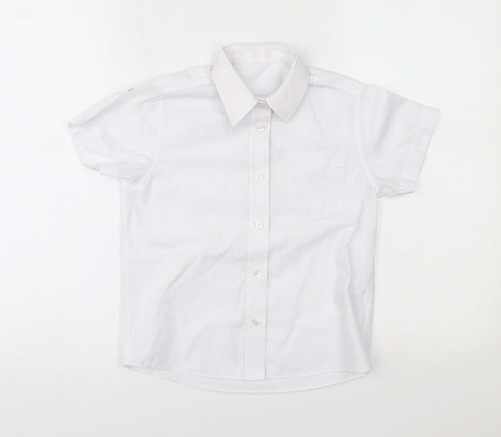 Matalan Boys White   Basic Button-Up Size 8 Years