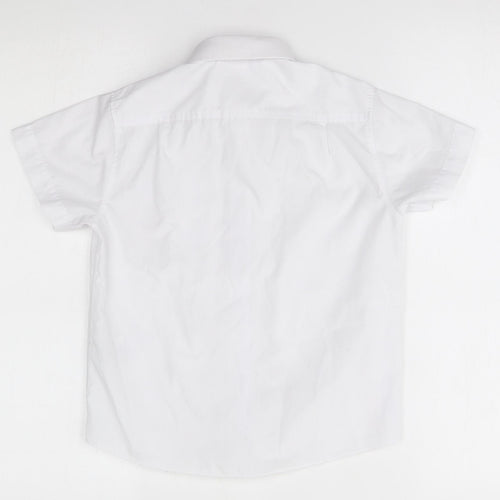 Matalan Boys White   Basic Button-Up Size 8 Years