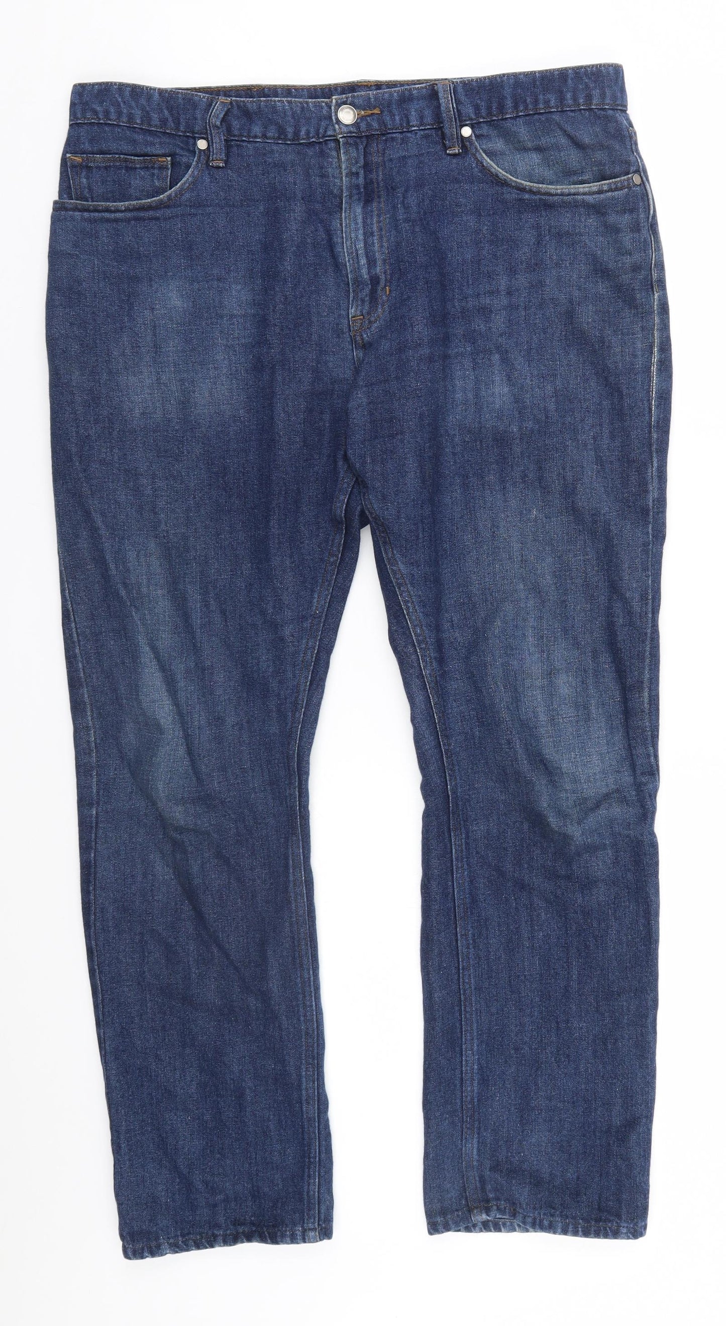 Marks and Spencer Mens Beige   Straight Jeans Size 36 in L28 in