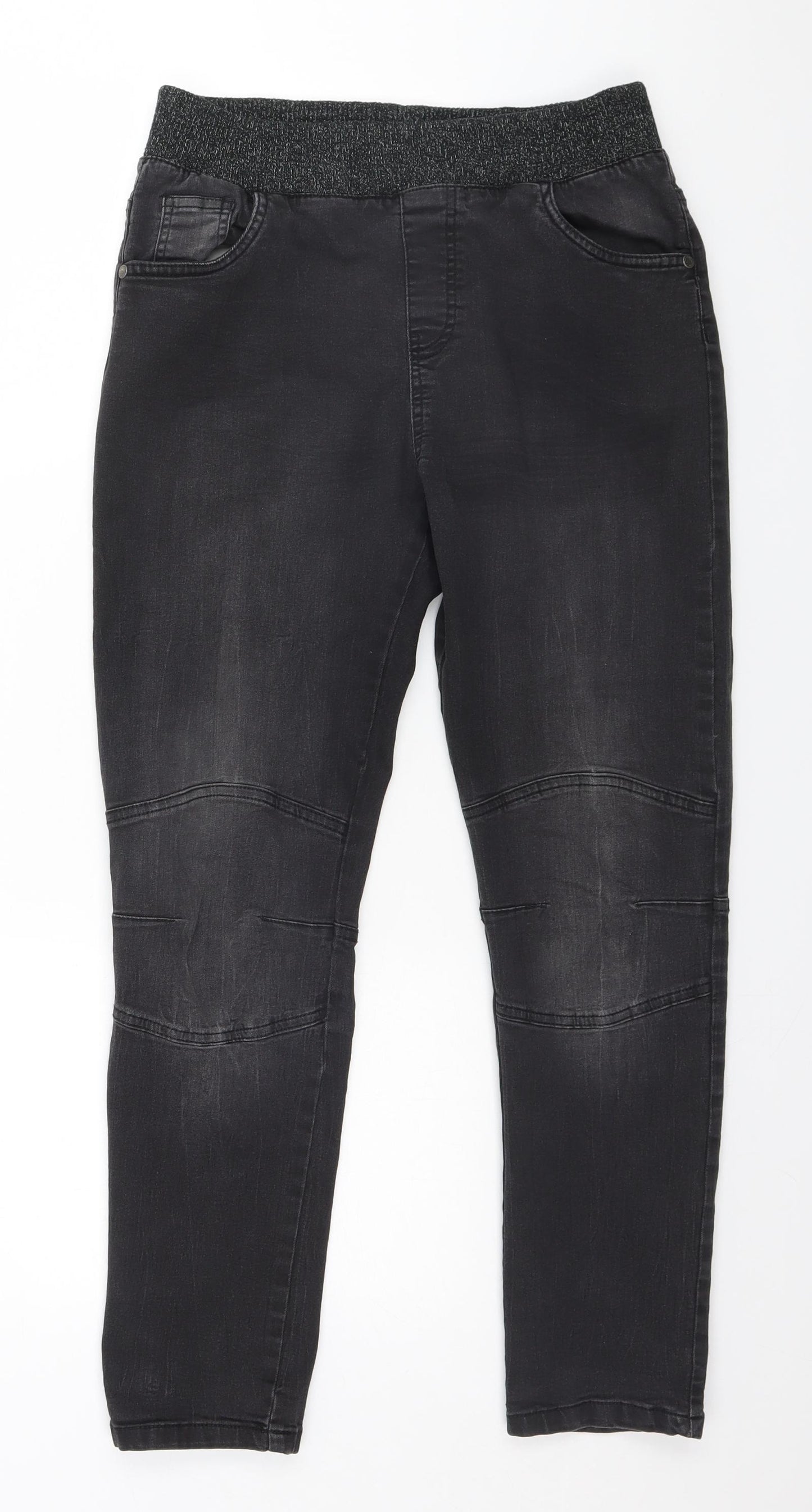 F&F Girls Black   Jegging Jeans Size 12-13 Years