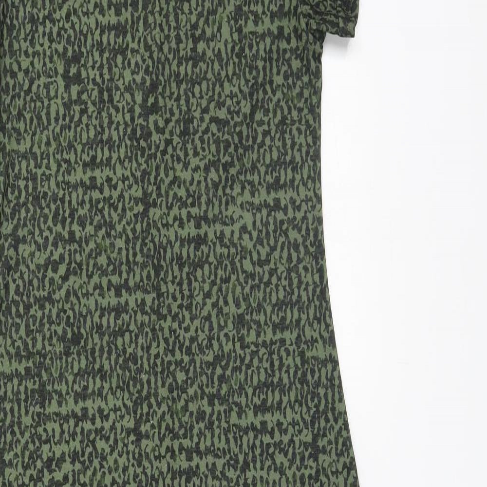 New Look Womens Green Camouflage  A-Line  Size 6