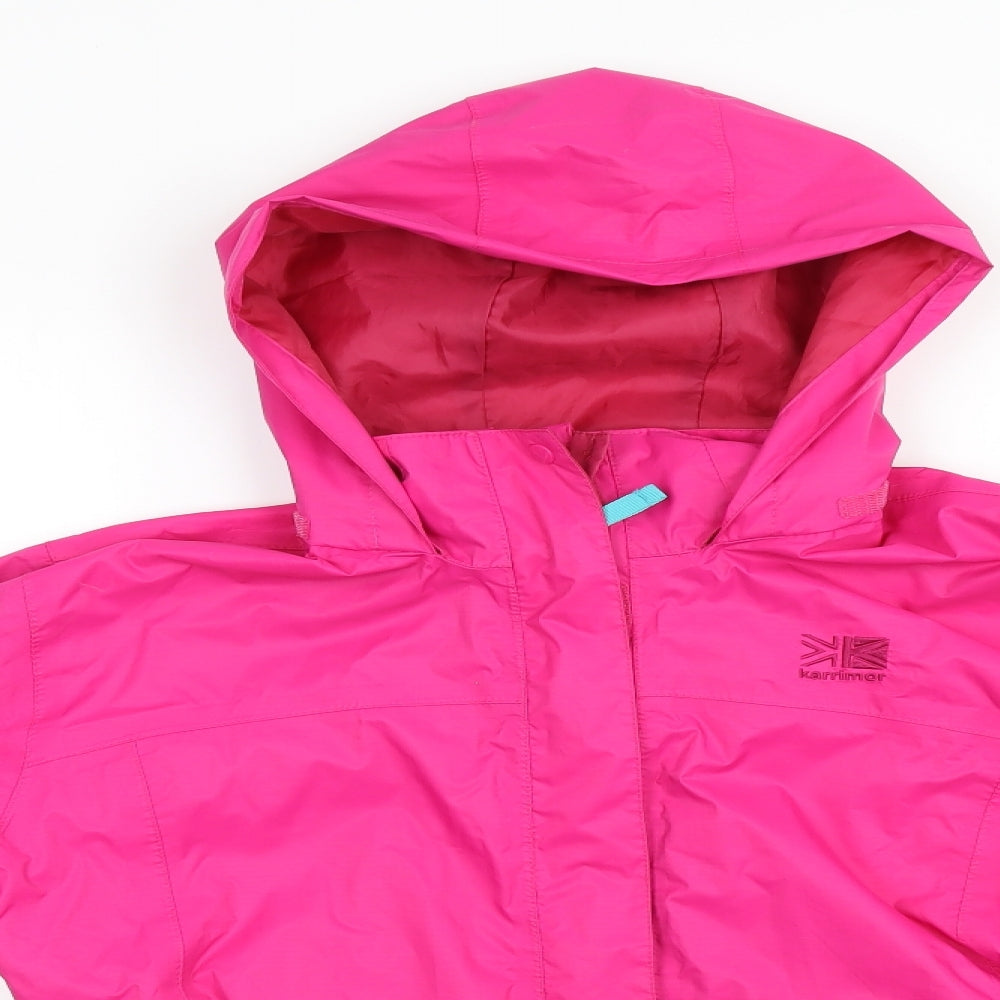 Karrimor Girls Pink   Rain Coat Coat Size 13 Years