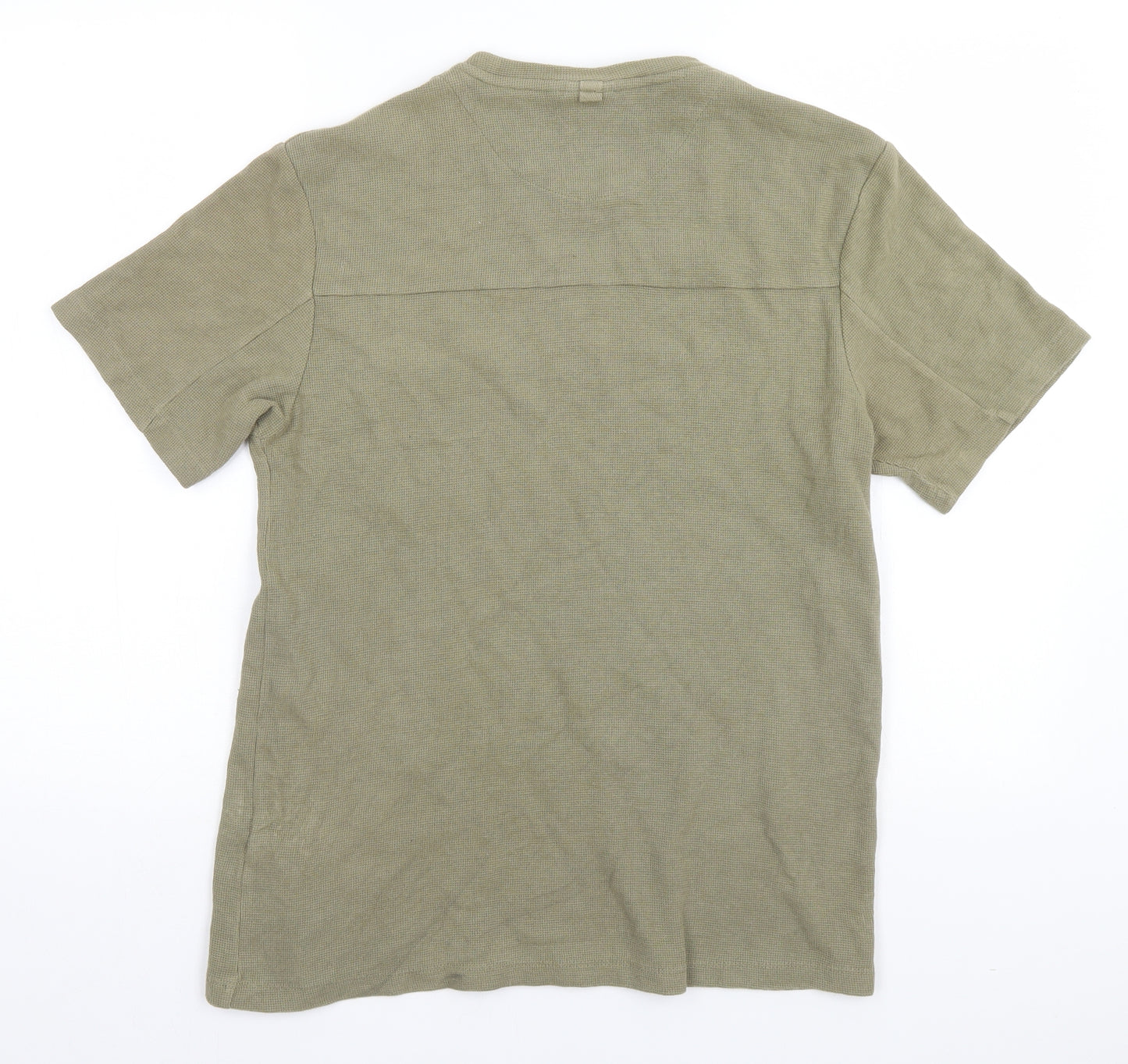 Zara Mens Green    T-Shirt Size M