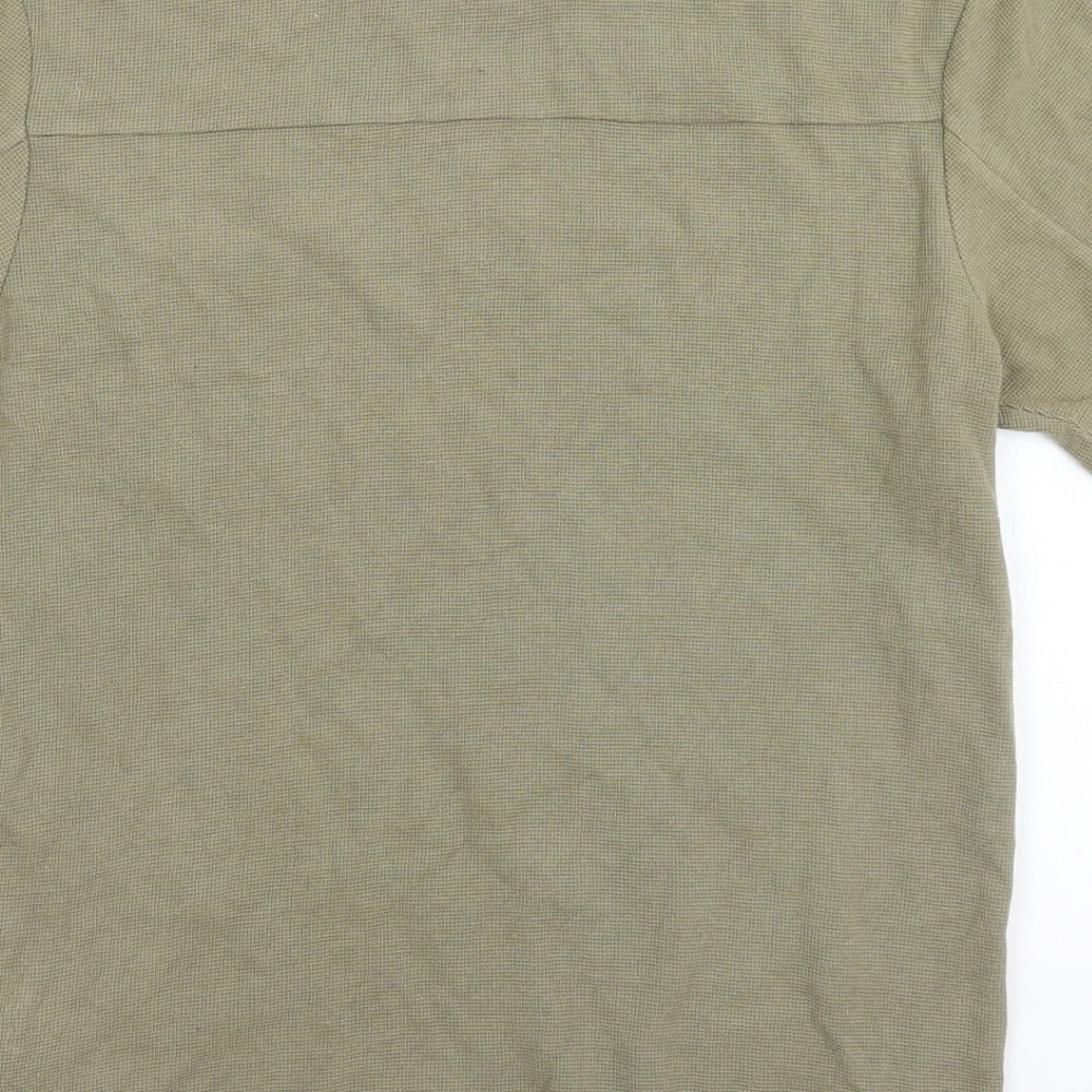 Zara Mens Green    T-Shirt Size M