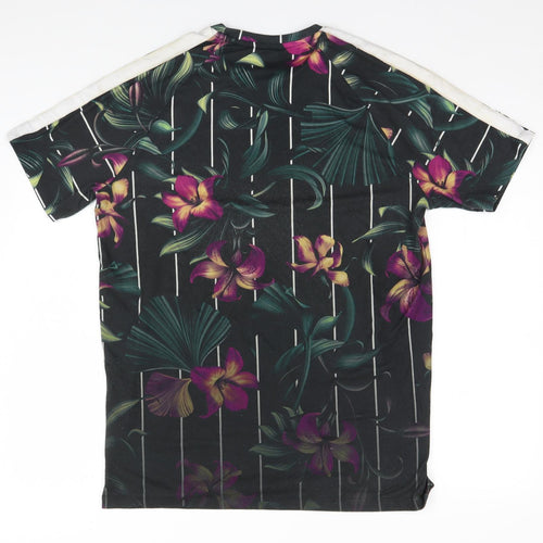 Primark Mens Brown Floral   T-Shirt Size L  - West Cost