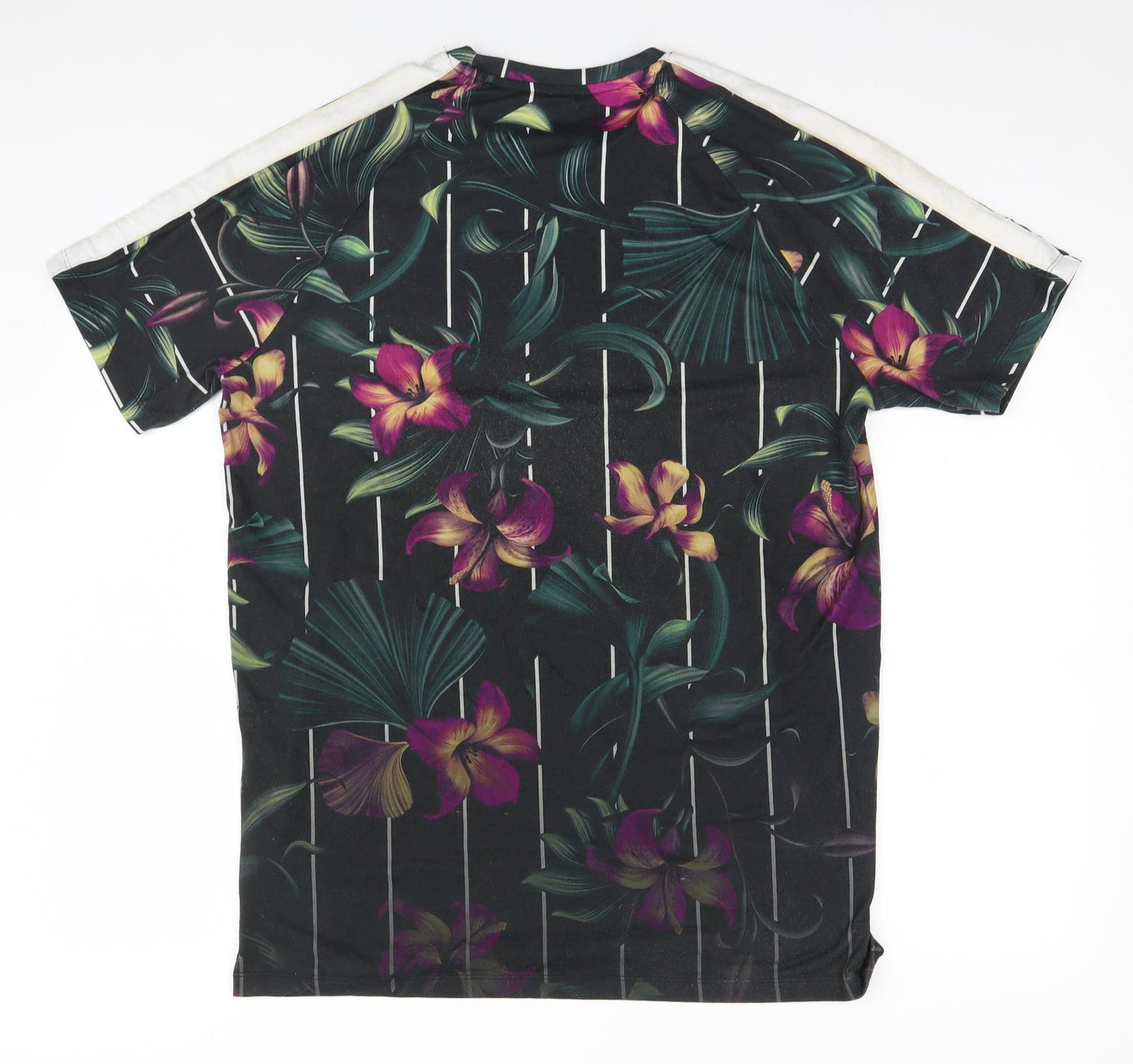 Primark Mens Brown Floral   T-Shirt Size L  - West Cost