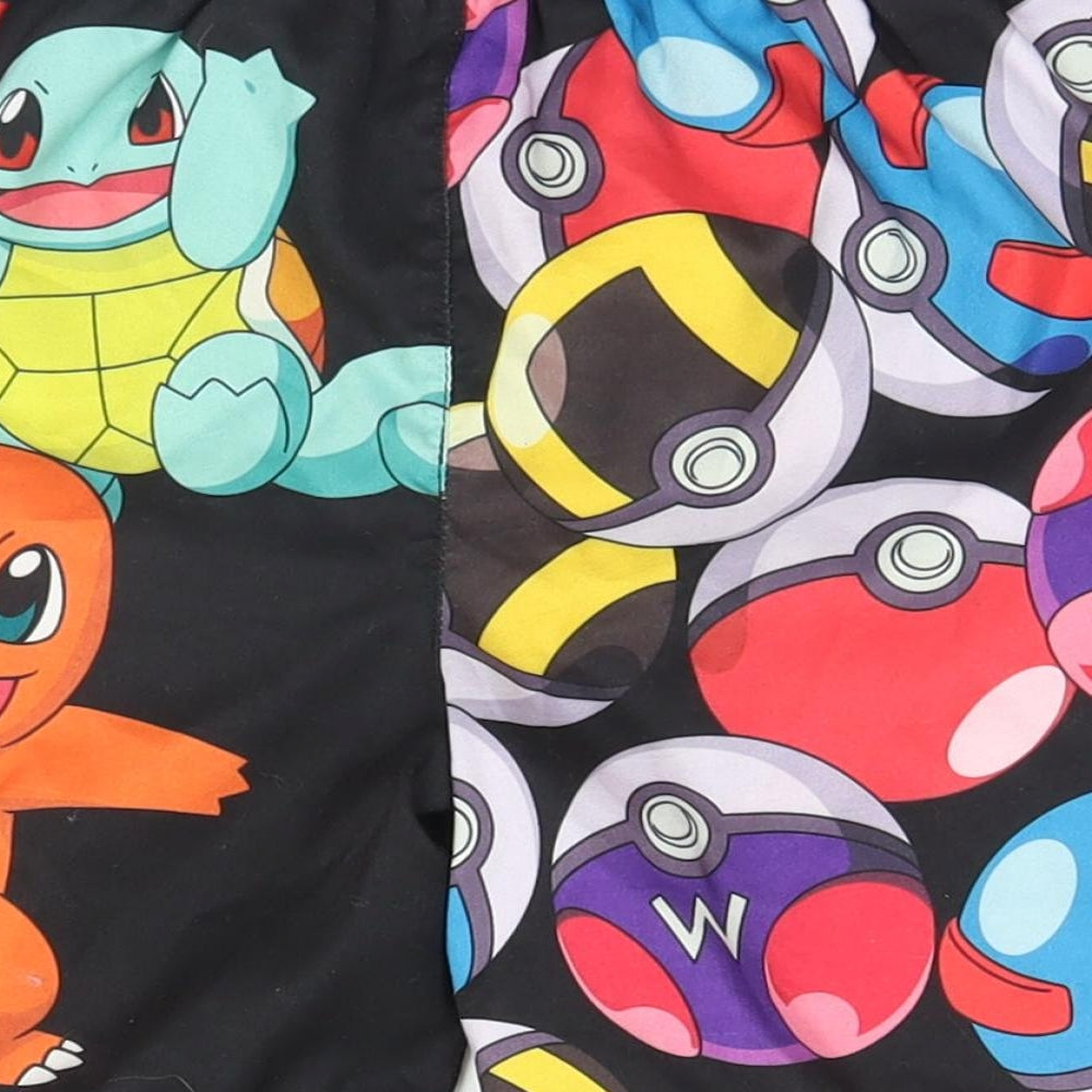 TU Girls Black   Utility Shorts Size 7 Years - Pokemon