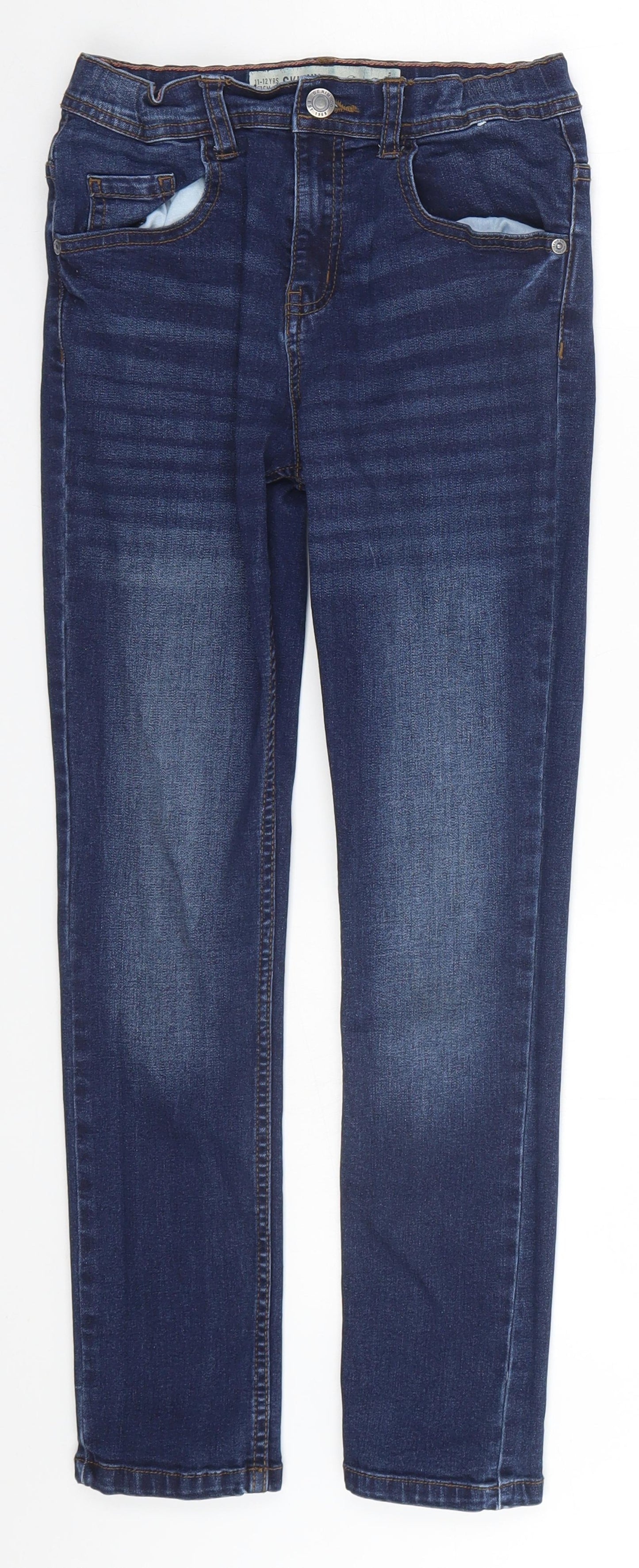 Denim & Co. Girls Blue   Skinny Jeans Size 11-12 Years