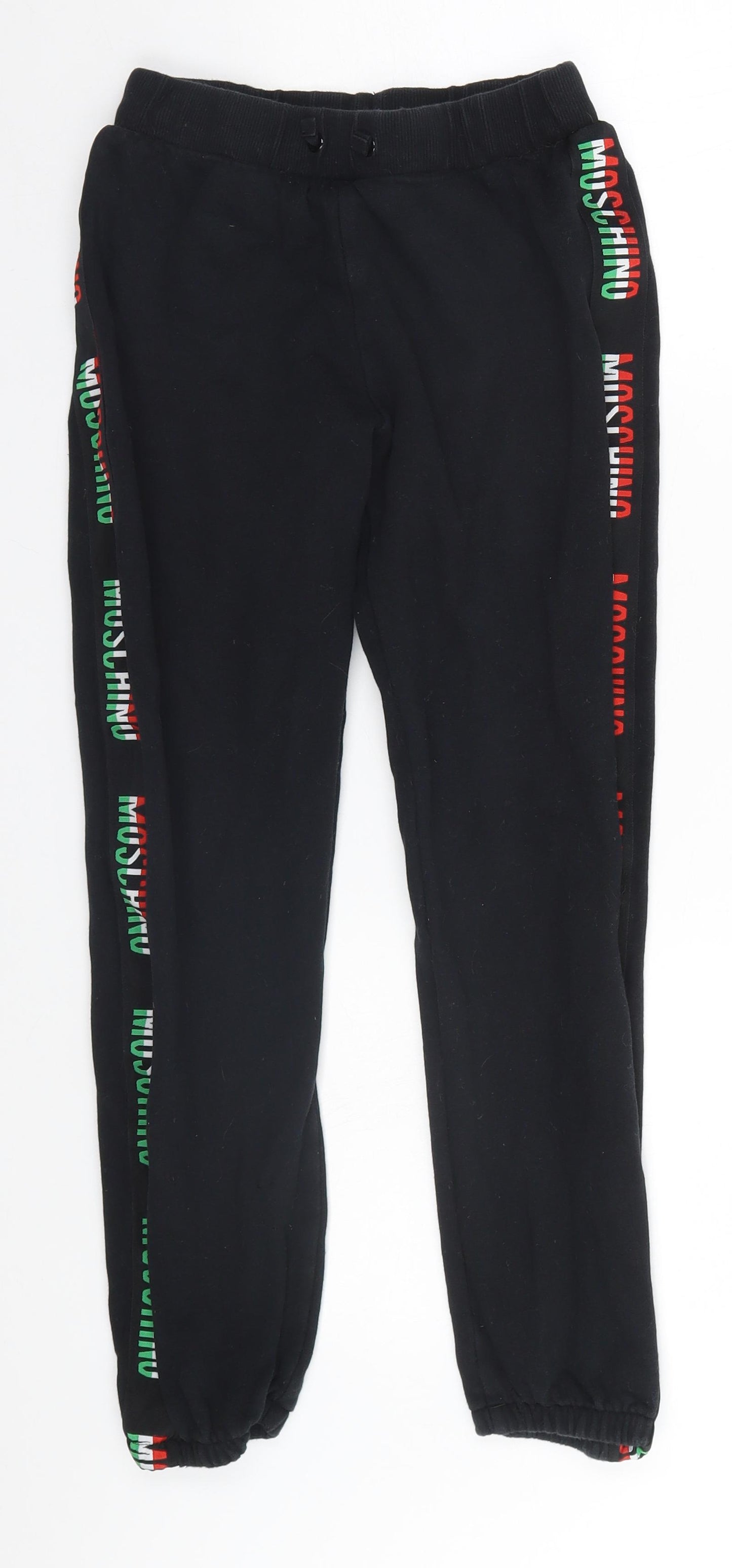 Moschino Boys Black   Sweatpants Trousers Size 12 Years - Moschino