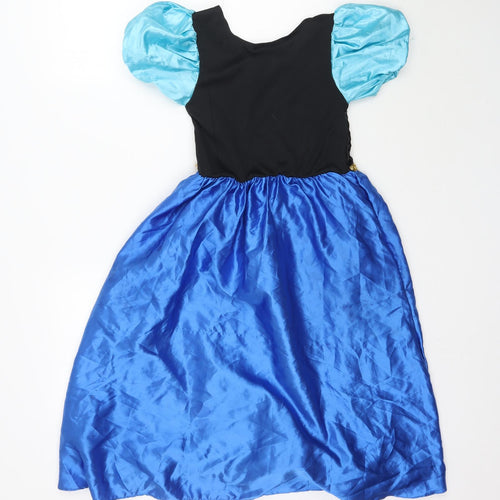 Disney Girls Multicoloured   Fit & Flare  Size 7-8 Years  - Frozen Princess Anna Costume
