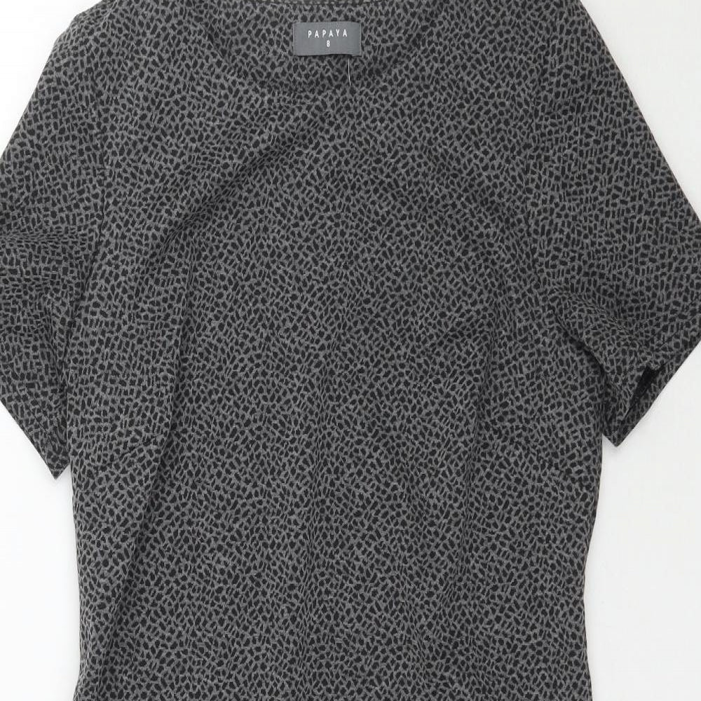 Matalan Womens Grey   Shift  Size 8  - Dotted pattern