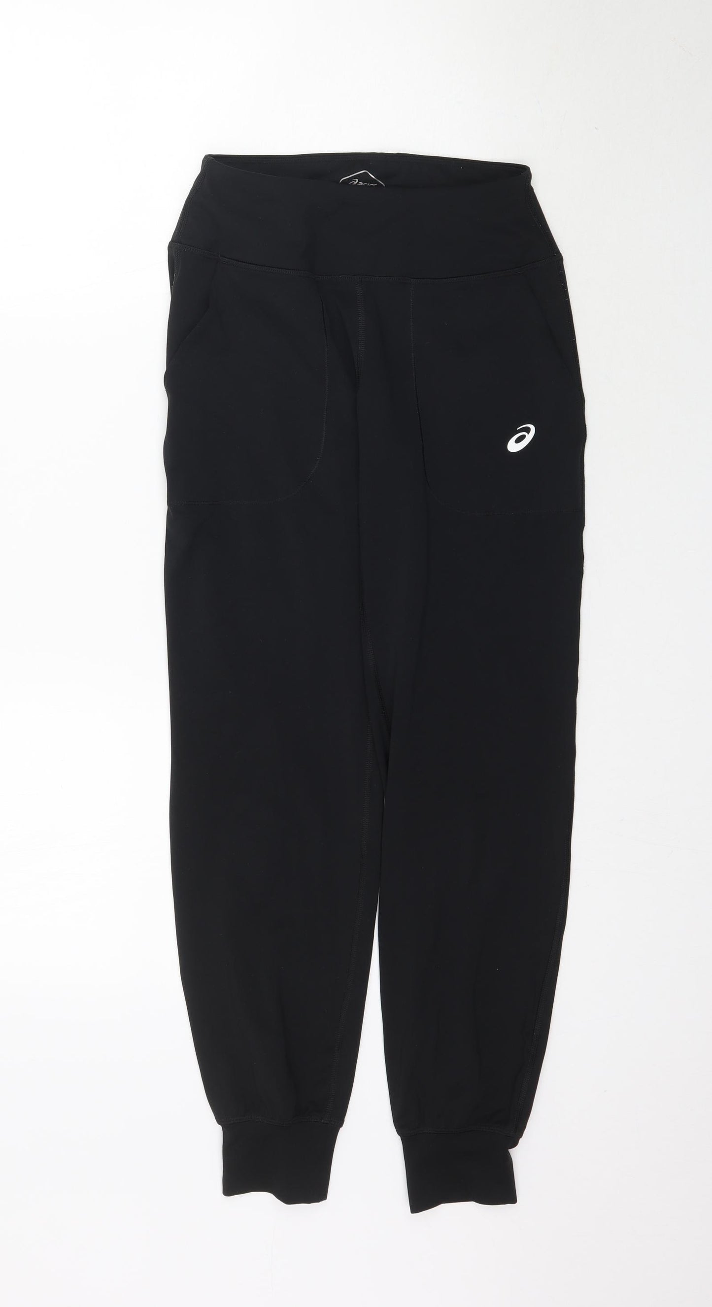 Basics Womens Black   Jogger Trousers Size XS L29 in