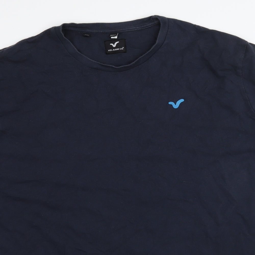 Voi Jeans Co Mens Blue    T-Shirt Size 4XL