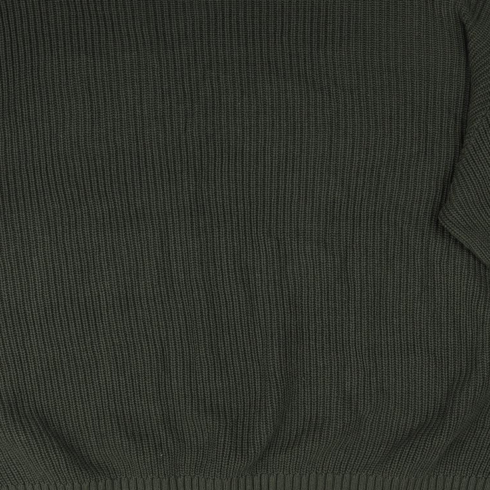 Firetrap Mens Green  Knit Pullover Jumper Size Big 5X