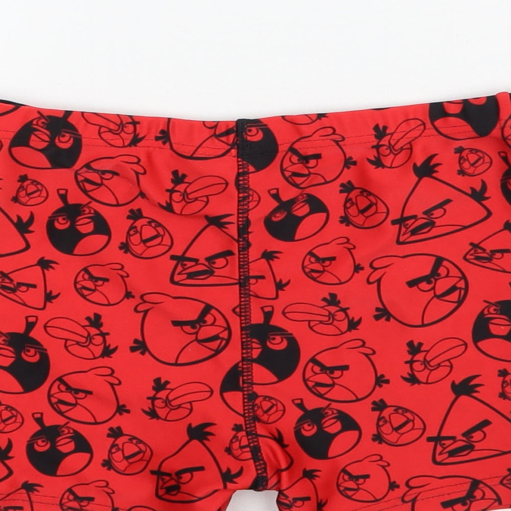NEXT Boys Red Solid   Sleep Shorts Size 7-8 Years  - Angry birds