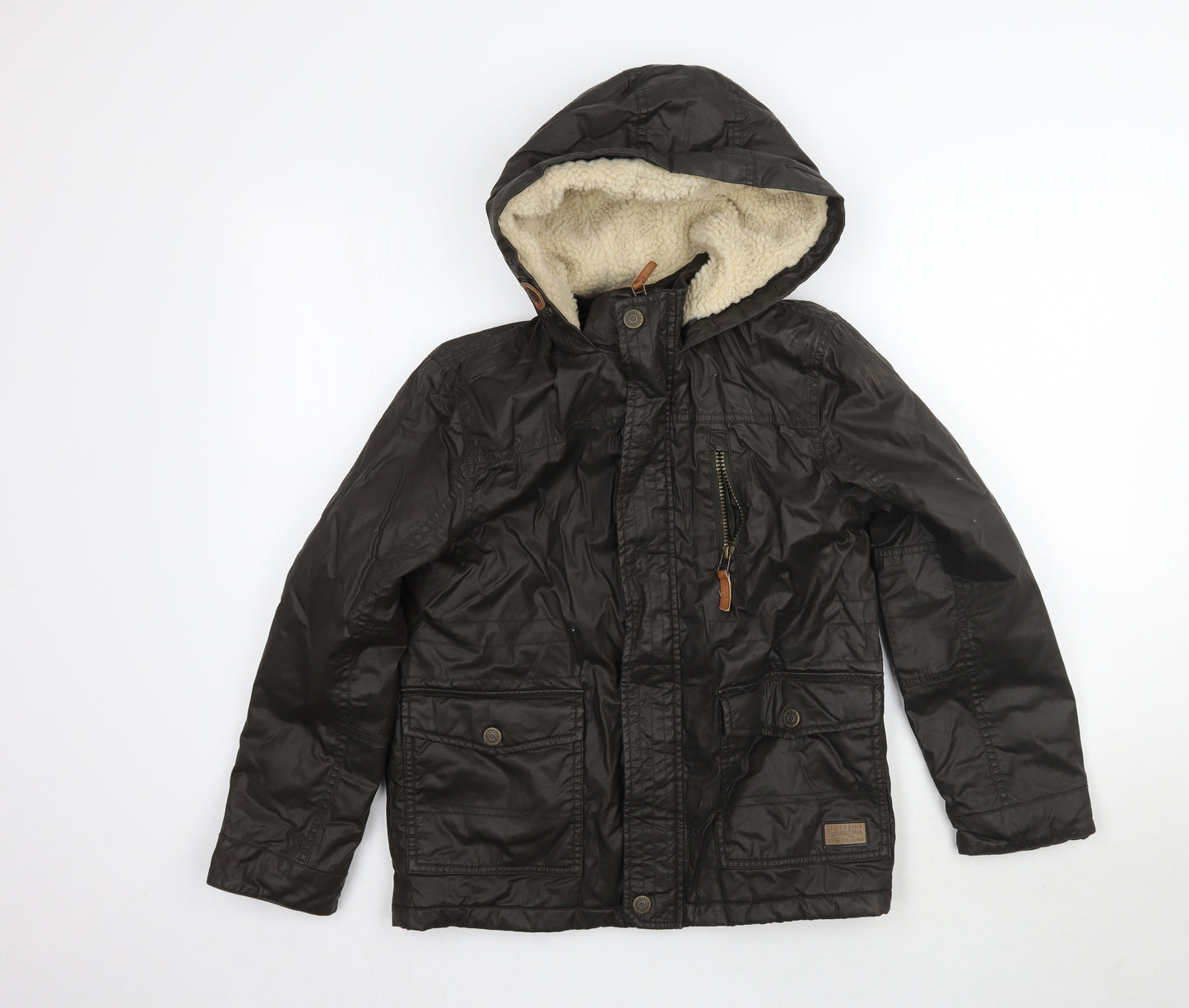 George Boys Brown   Overcoat Coat Size 10-11 Years