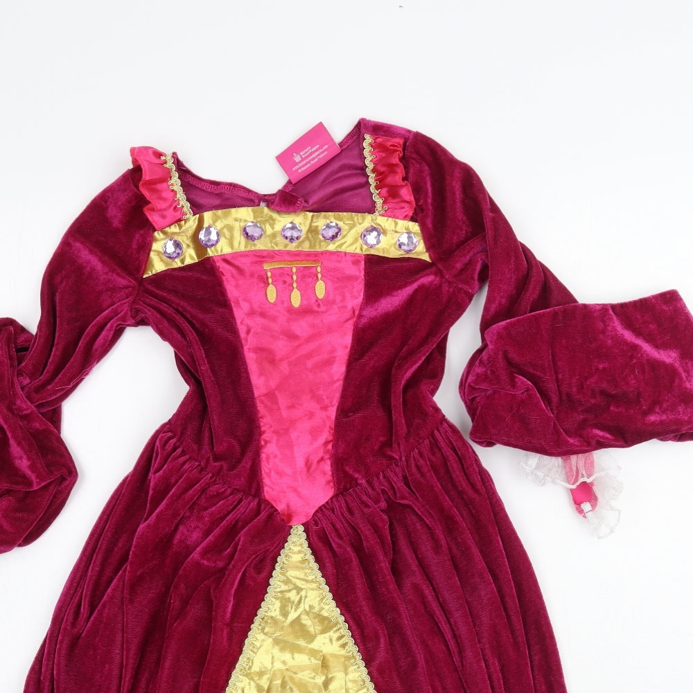 Smiffys Girls Multicoloured   Fit & Flare  Size 4-5 Years  - Palace Princess