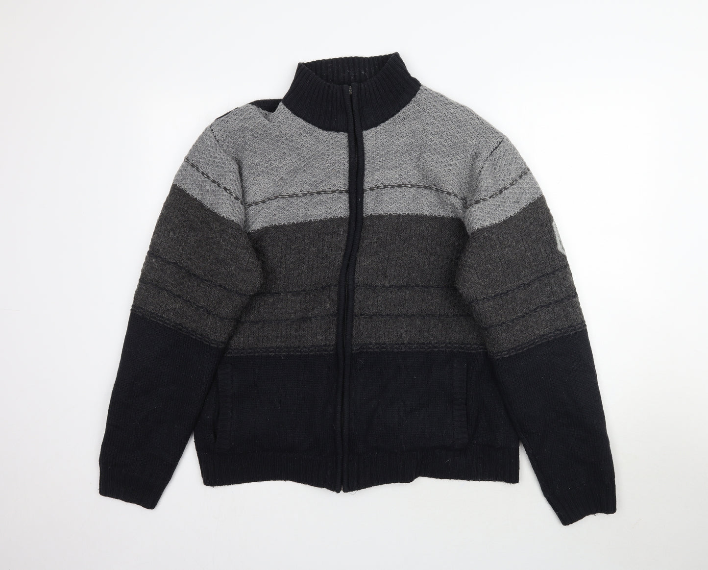 Atlas for men Mens Multicoloured  Knit Cardigan Jumper Size L