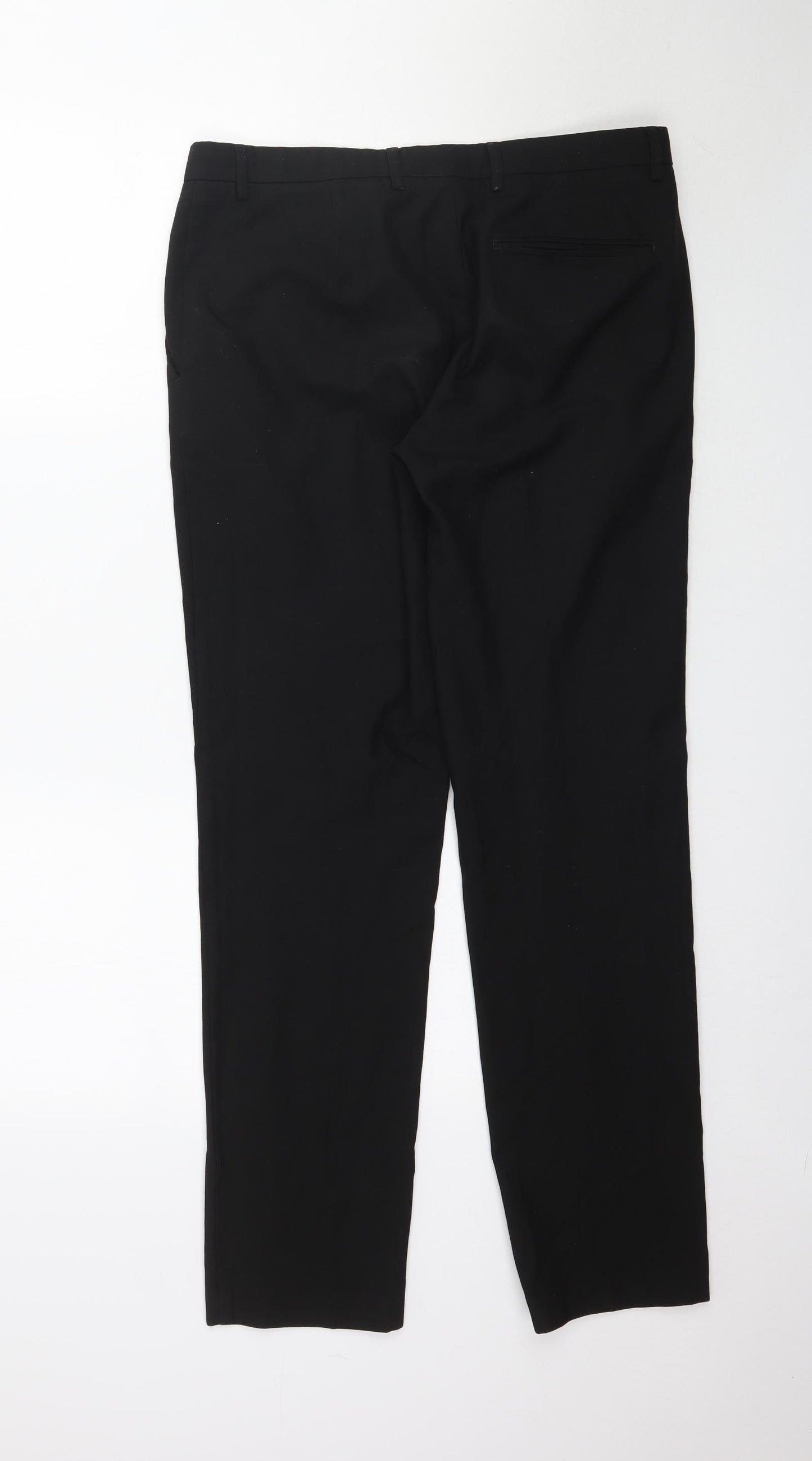 Burton Mens Black   Trousers  Size 32 L31 in - Work Office
