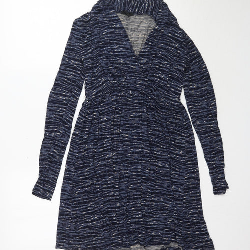 H&M Womens Blue   Wrap Dress  Size S