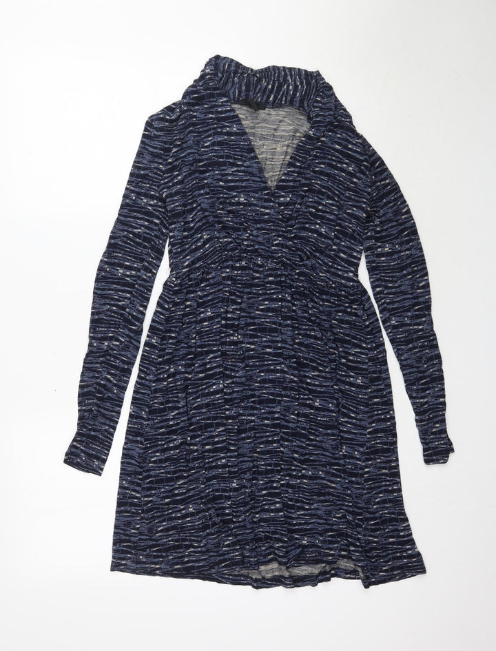H&M Womens Blue Wrap Dress Size S