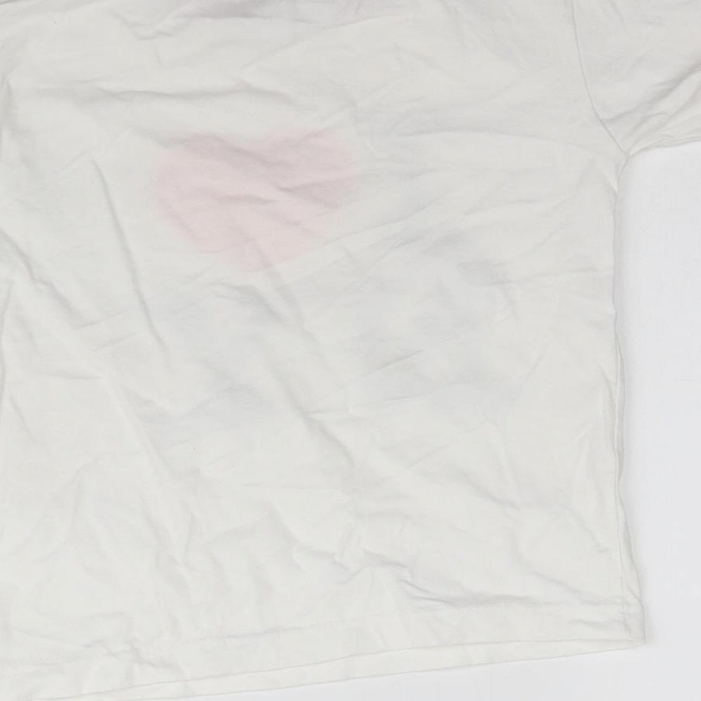 I Love New York Womens White   Basic T-Shirt Size 6  - I love New York