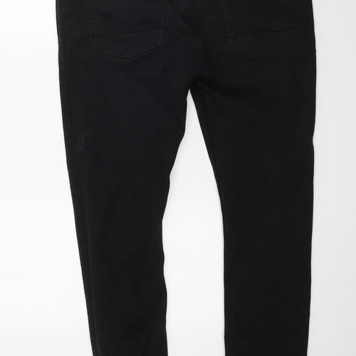 Topman Mens Black  Denim Skinny Jeans Size 36 L32 in