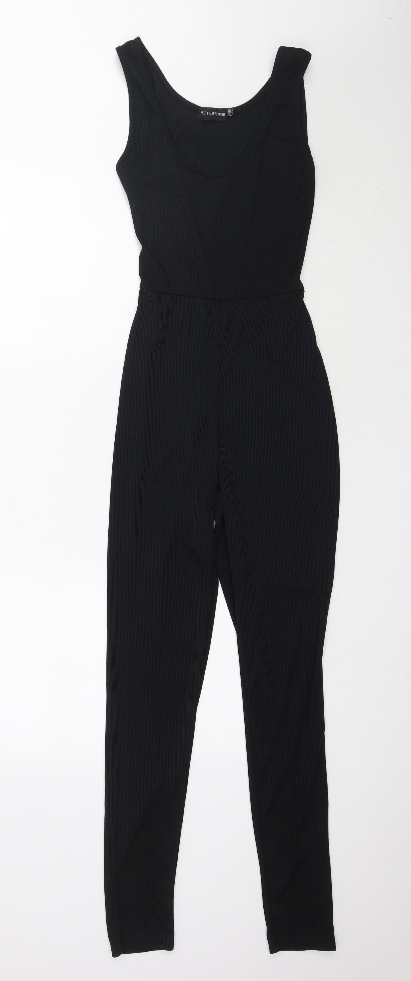 Pretty Little Thing Womens Black   Jumpsuit One-Piece Size 6 L29 in