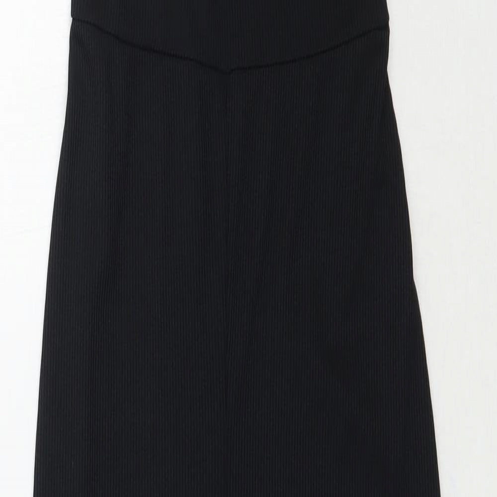 Pretty Little Thing Womens Black   Jumpsuit One-Piece Size 6 L29 in
