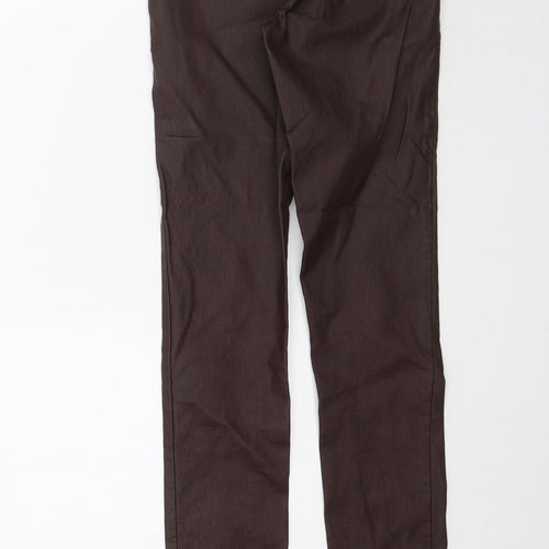 Denim Co. Womens Brown   Skinny Jeans Size 4 L29 in - faux leather