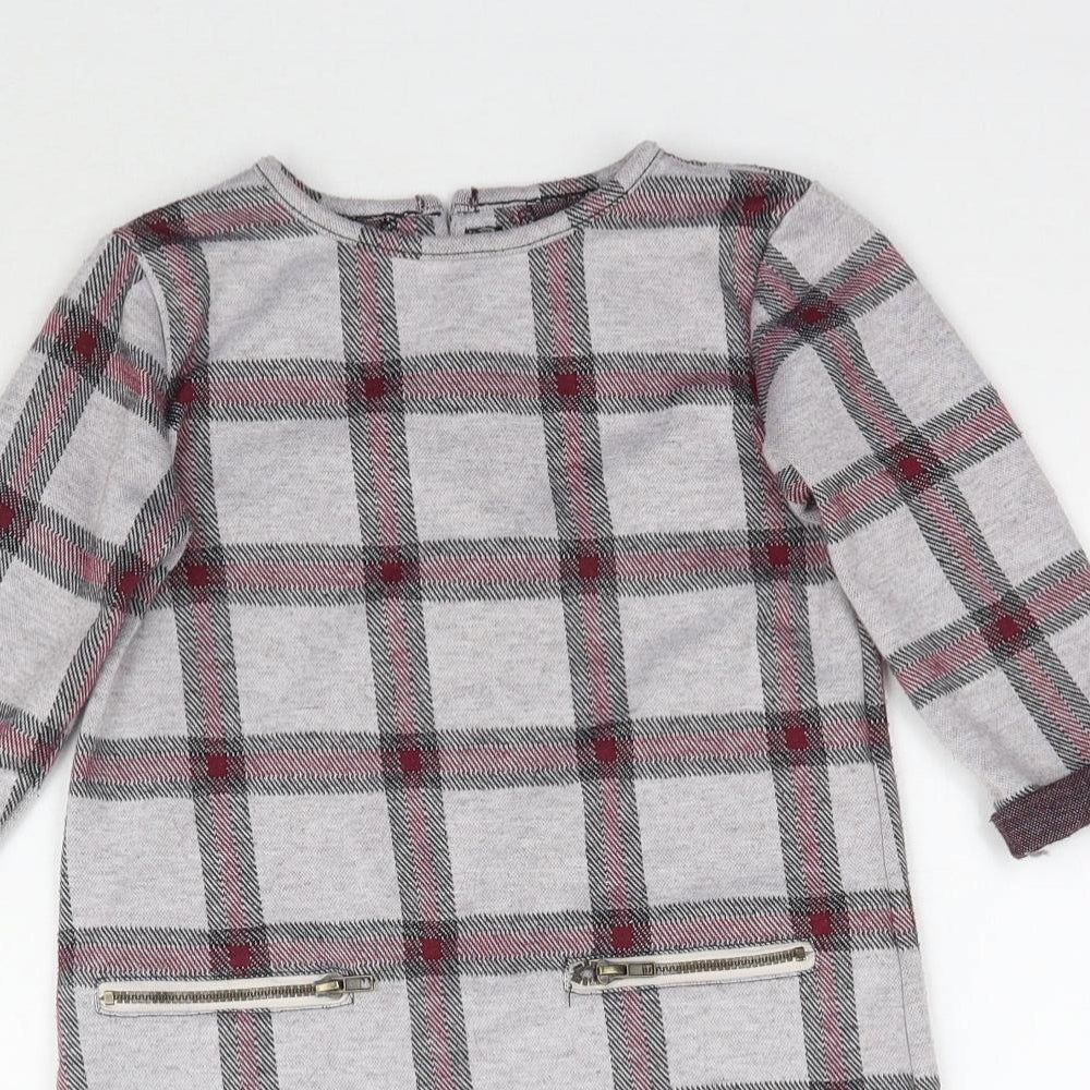 Primark Girls Grey Plaid  Mini  Size 2-3 Years