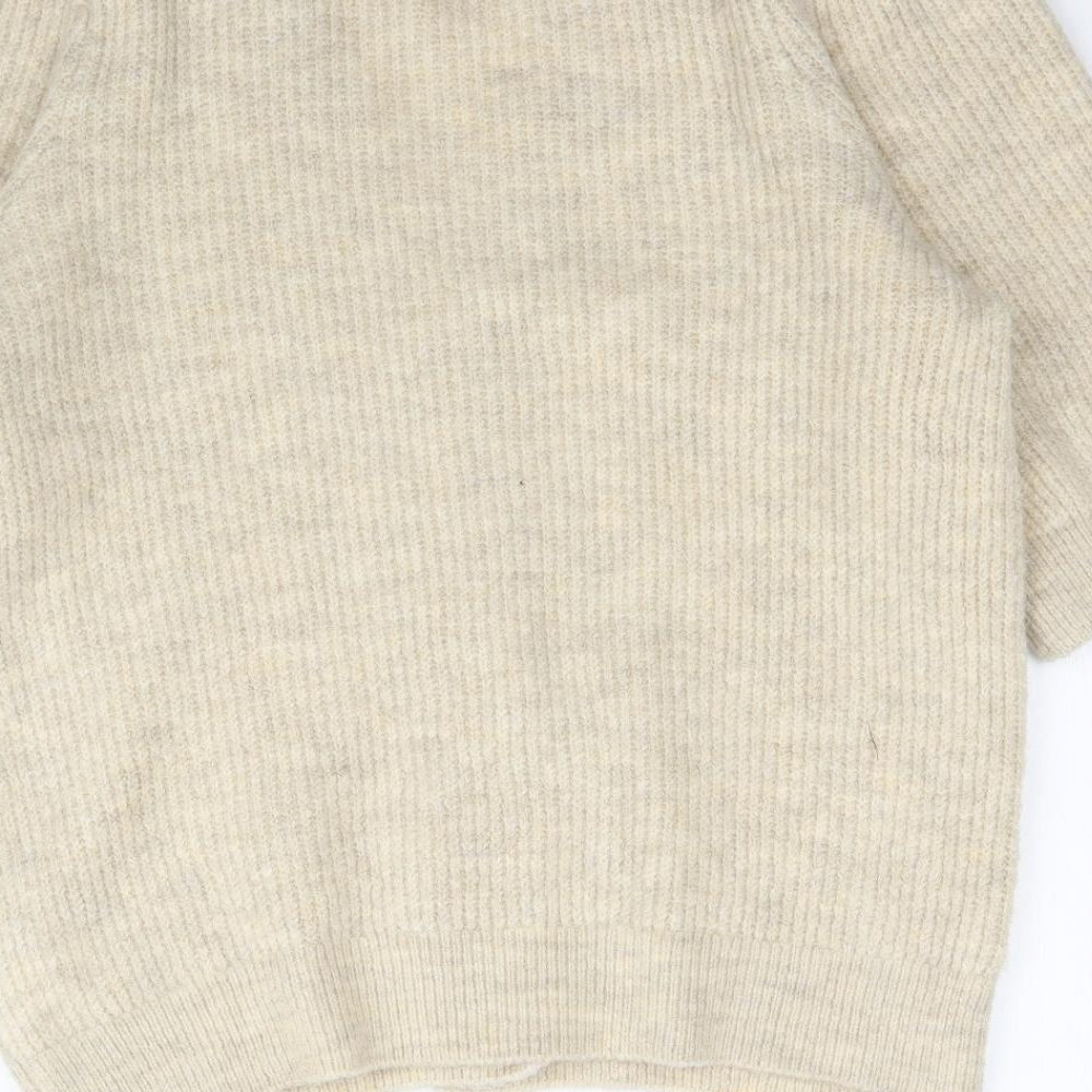Primark Womens Beige  Knit Cardigan Jumper Size M