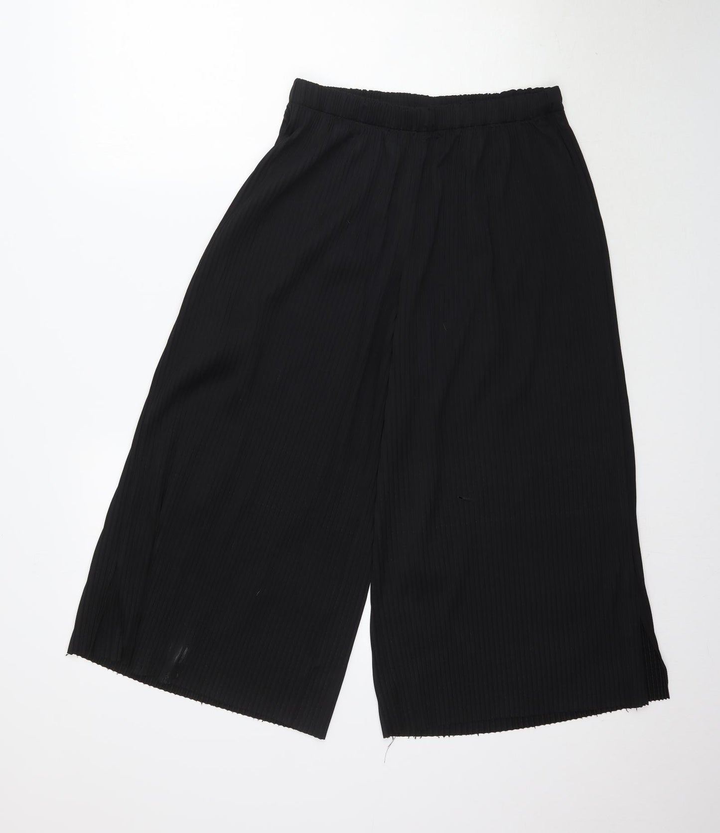ASOS Womens Black   Cropped Trousers Size 10 L22 in - Culotte