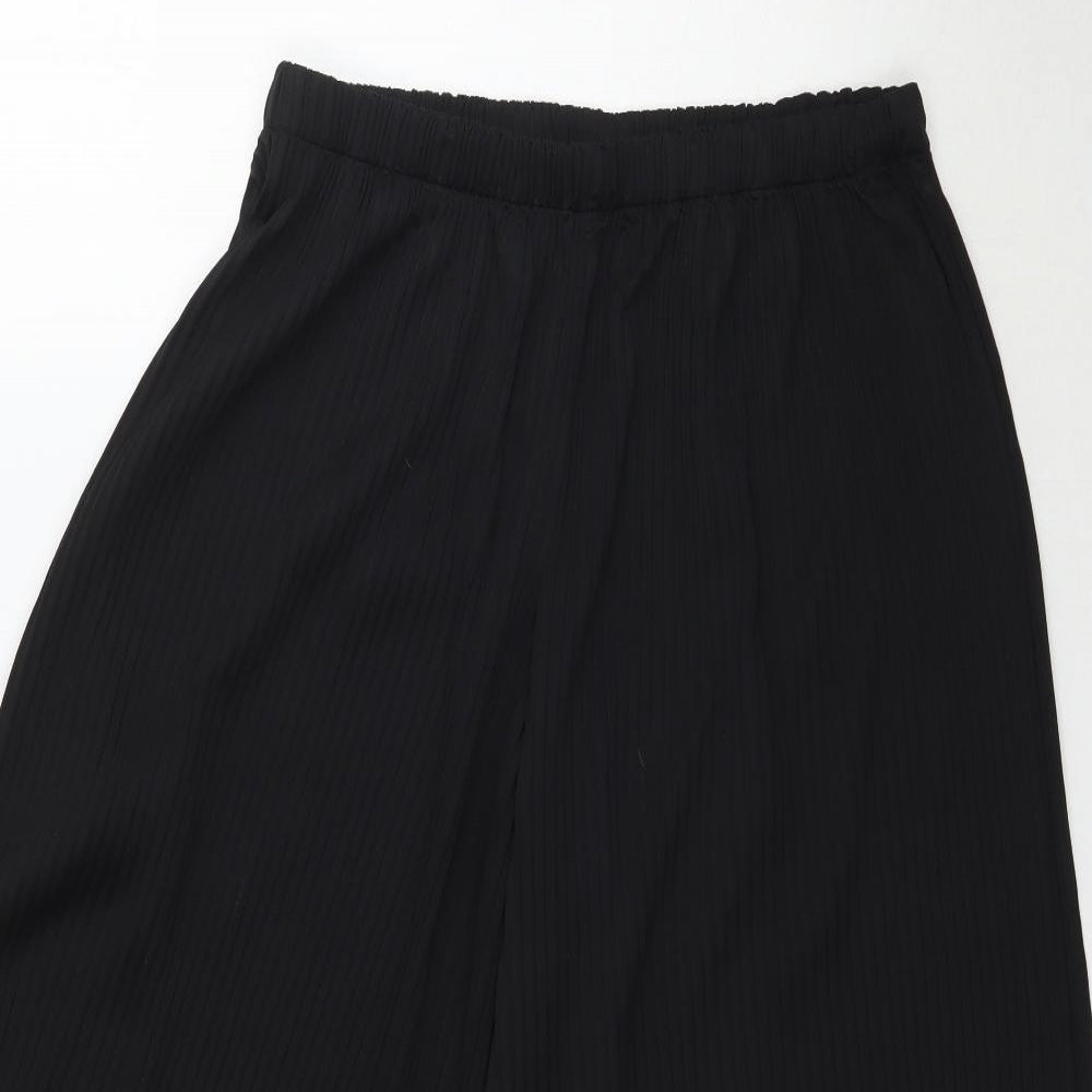 ASOS Womens Black   Cropped Trousers Size 10 L22 in - Culotte
