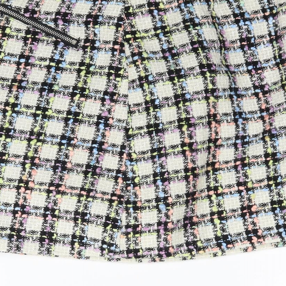 Warehouse Womens Multicoloured Plaid  Mini Skirt Size 12