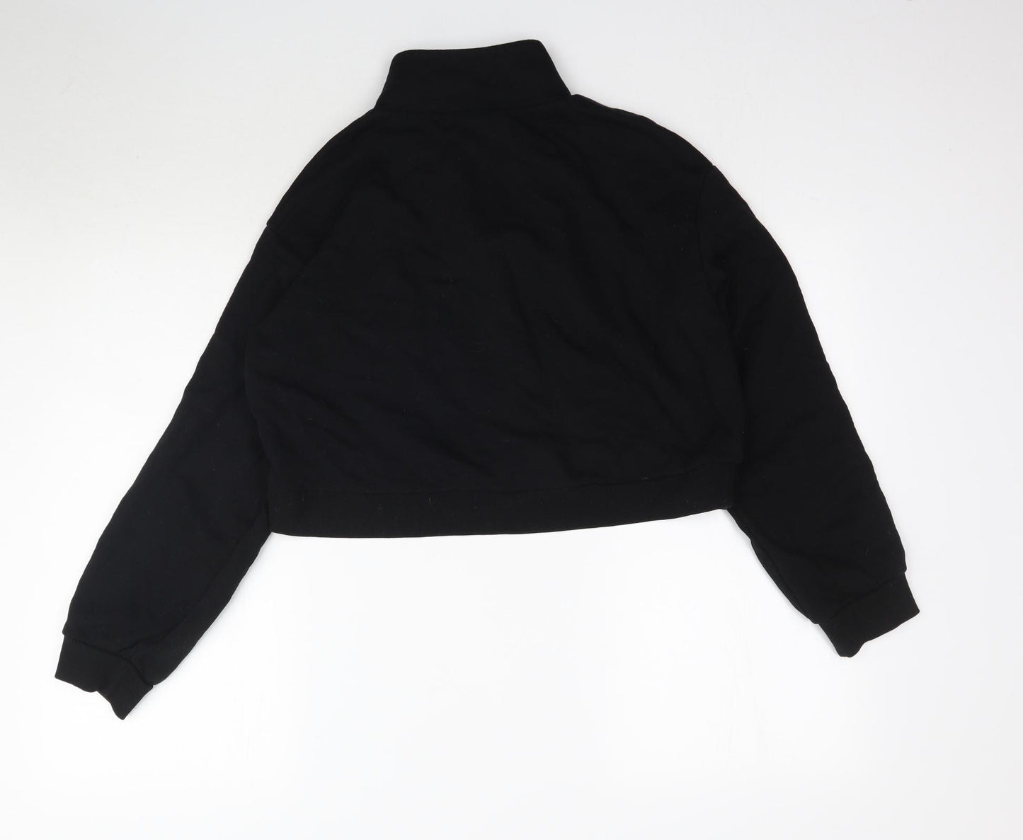 H&M Womens Black   Pullover Sweatshirt Size S  - NASA Cropped