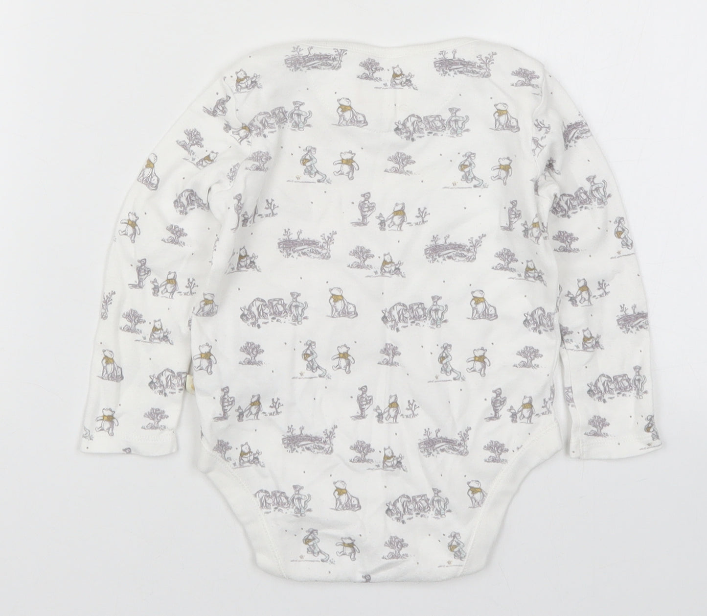 F&F Baby White   Babygrow One-Piece Size 12-18 Months  - Winnie The Pooh