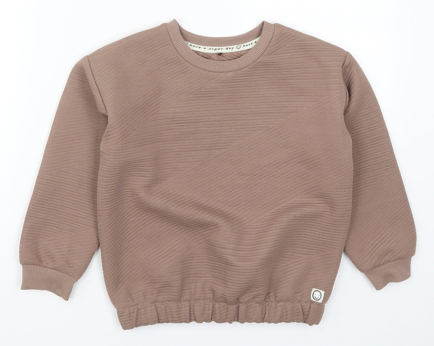 George Boys Brown   Pullover Sweatshirt Size 6-7 Years