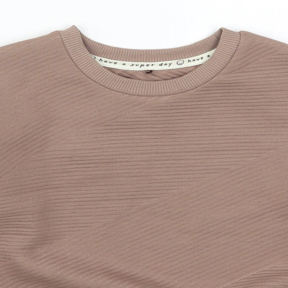 George Boys Brown   Pullover Sweatshirt Size 6-7 Years