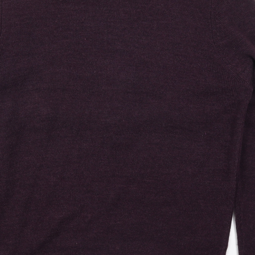 NEXT Mens Purple  Knit Pullover Jumper Size M  - Christmas Beer