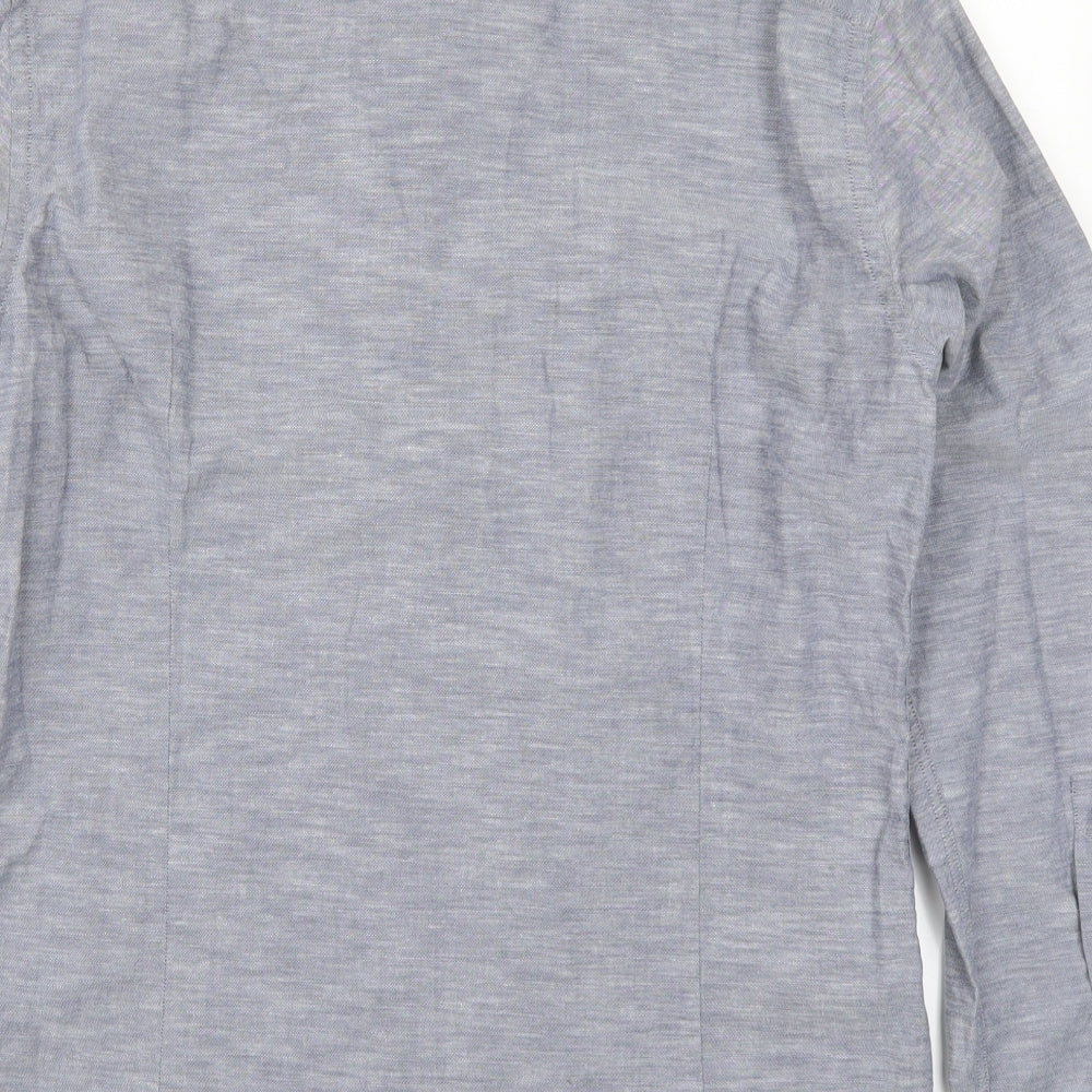 HUGO BOSS Mens Blue    Button-Up Size L