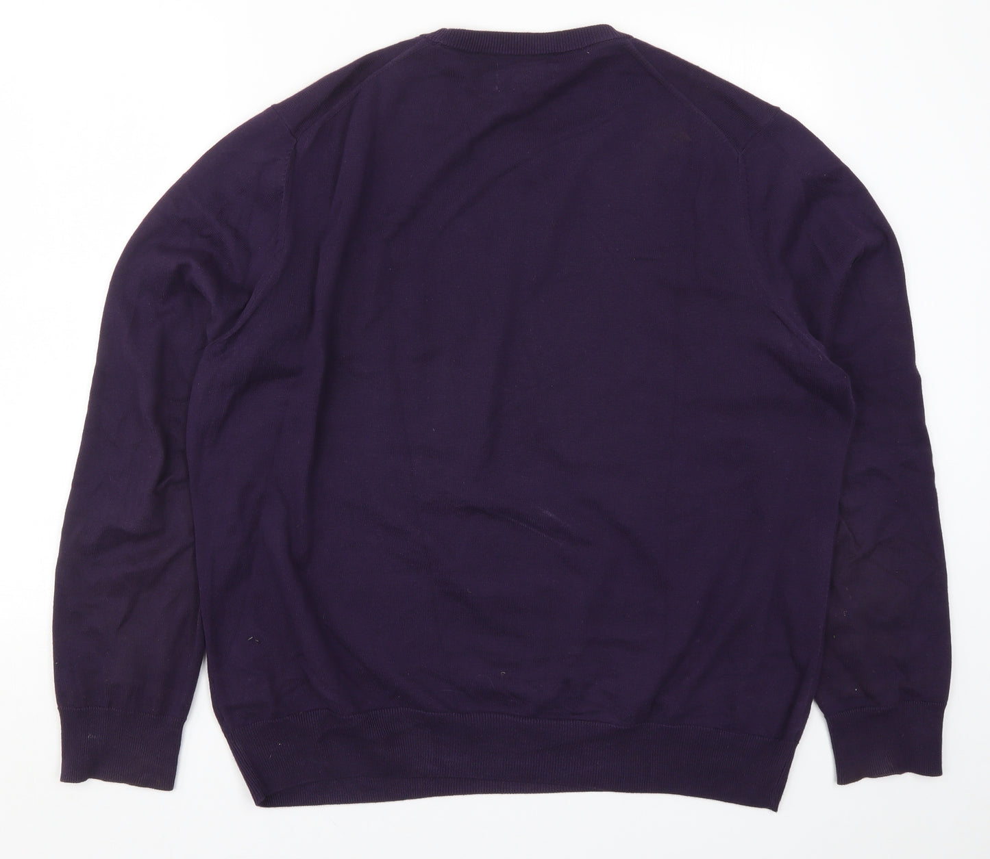 Marks and Spencer Mens Purple  Knit Pullover Jumper Size XL