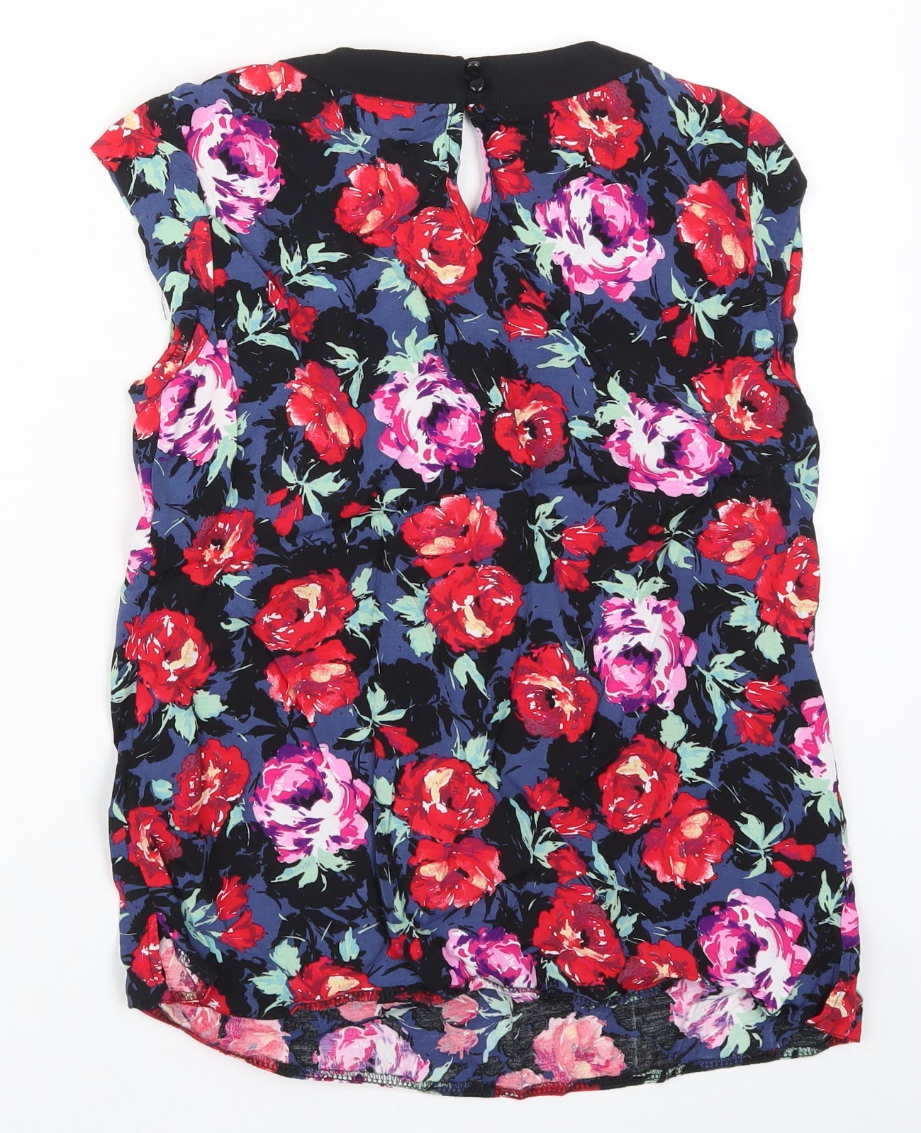 K&D London Womens Multicoloured Floral  Basic T-Shirt Size M