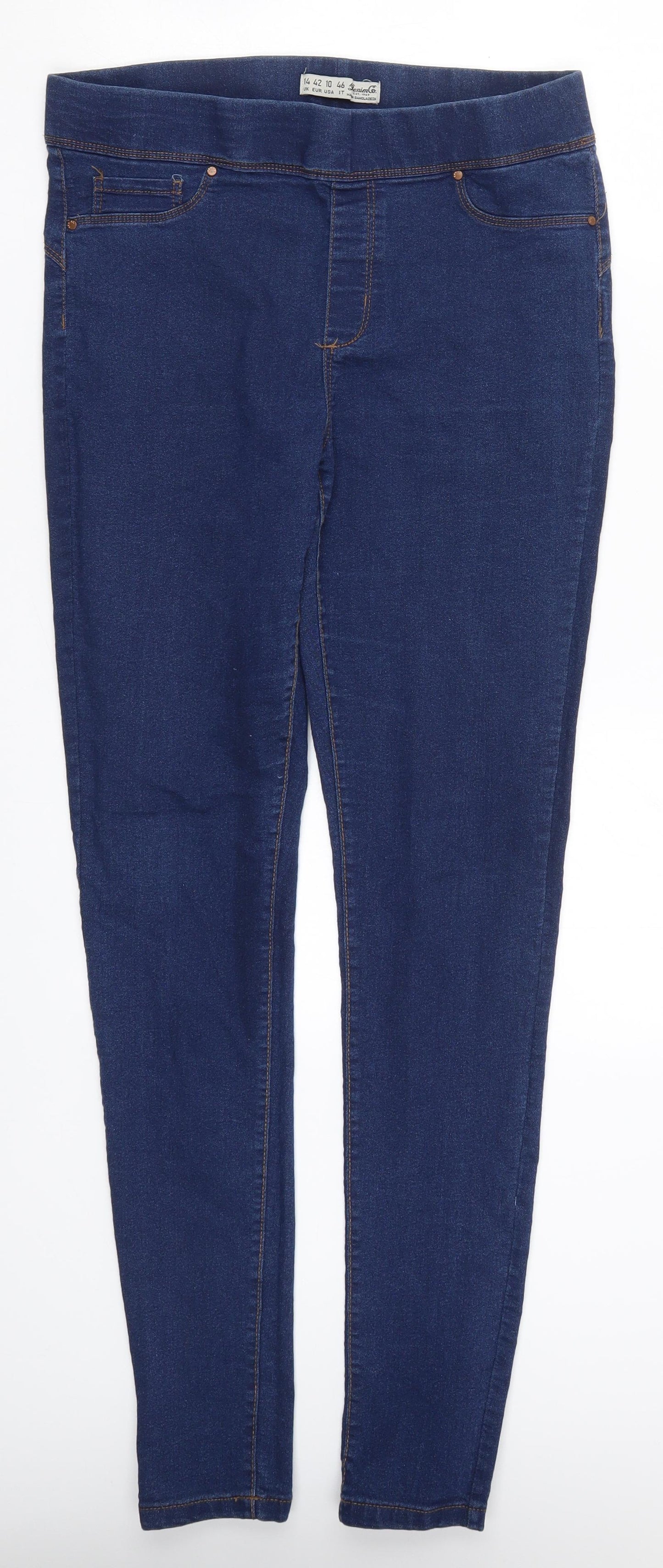 Denim Co Womens Blue  Denim Jegging Jeans Size 14 L30 in