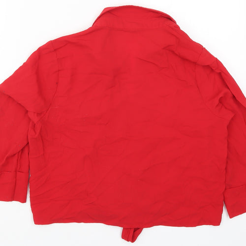 Select Womens Red   Basic Blouse Size 12