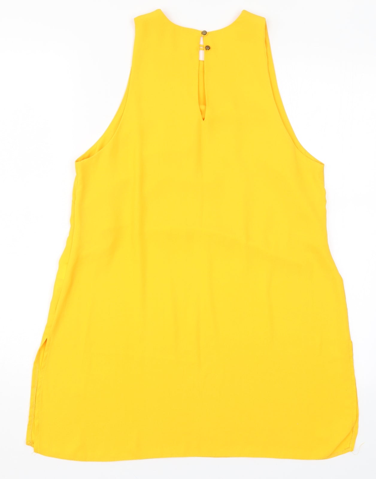 Dorothy Perkins Womens Yellow   Basic Tank Size 12